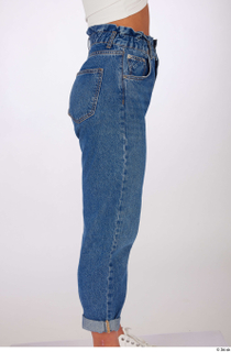 Suleika casual dressed high waist loose jeans leg lower body…